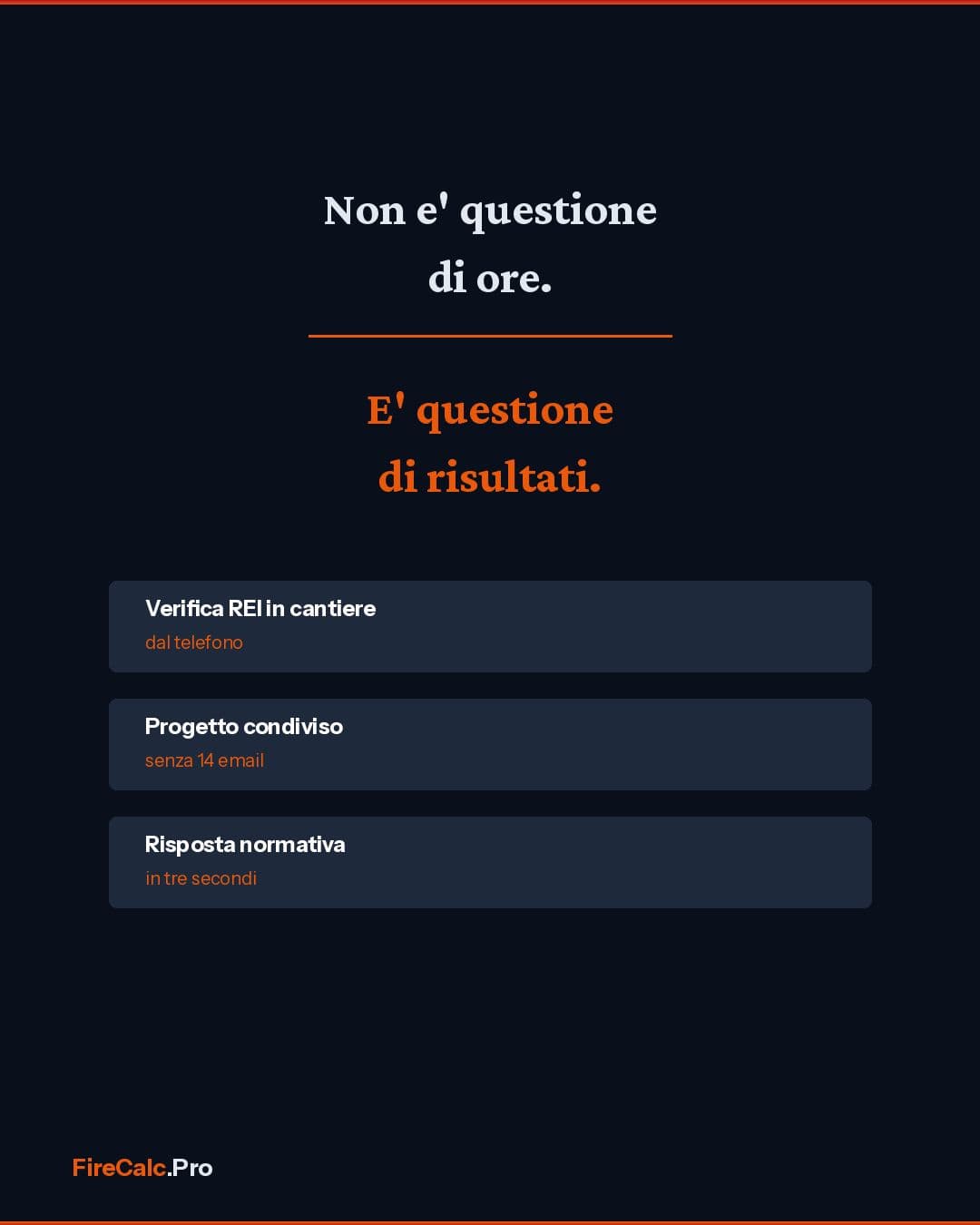 FIreCalc.Pro - Non è questione di ore